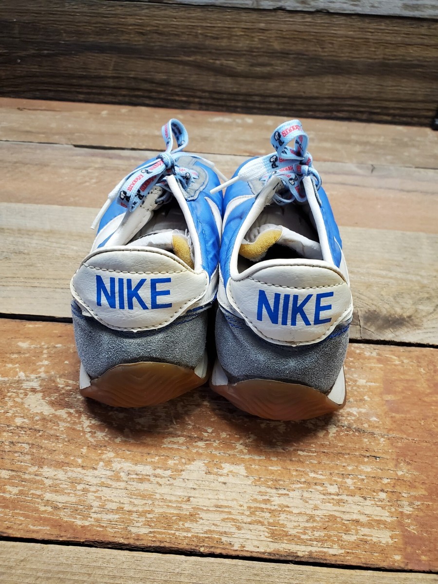 Vintage 1970s Nike Waffle Trainer Sneakers Size 7 Orange