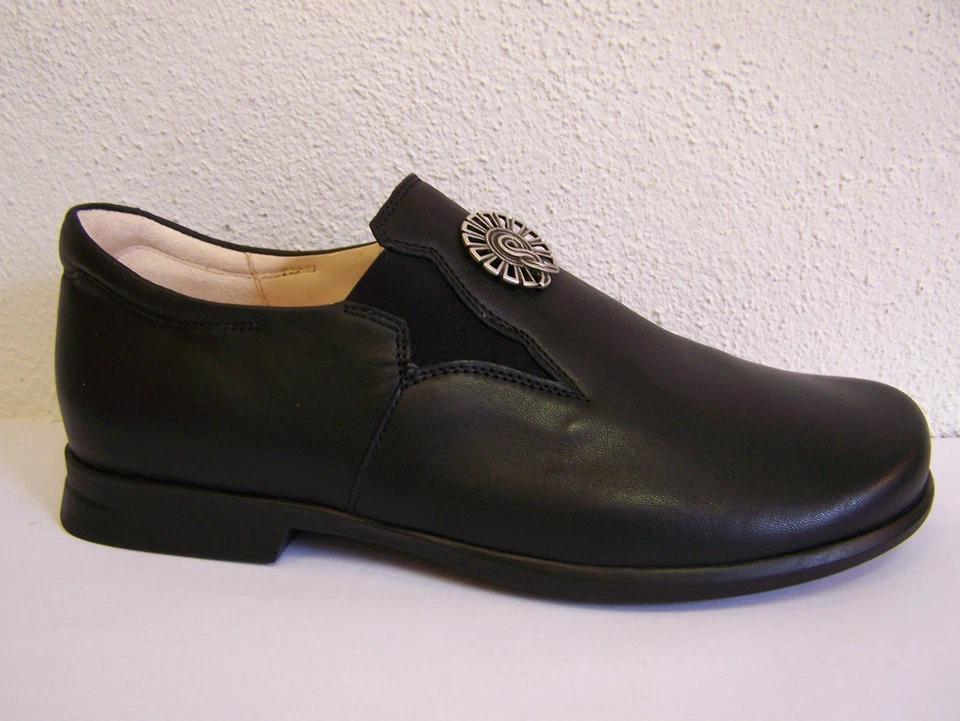 Think Damen Schuh Pensa schwarz genarbt Slipper Slipper (UVP ) Gr. 36