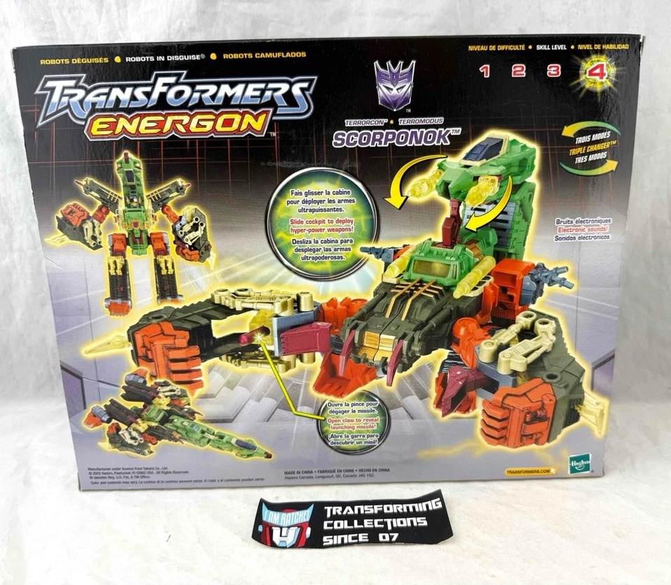Transformers 2003 Energon Command Class Terrorcon Scroponok MISB - Image 2 of 2