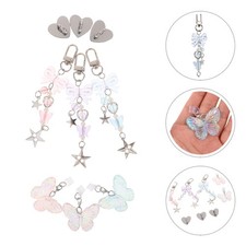 3 Sets Type C Dust Plug Charm: USB C Charging Port Protector Butterfly with