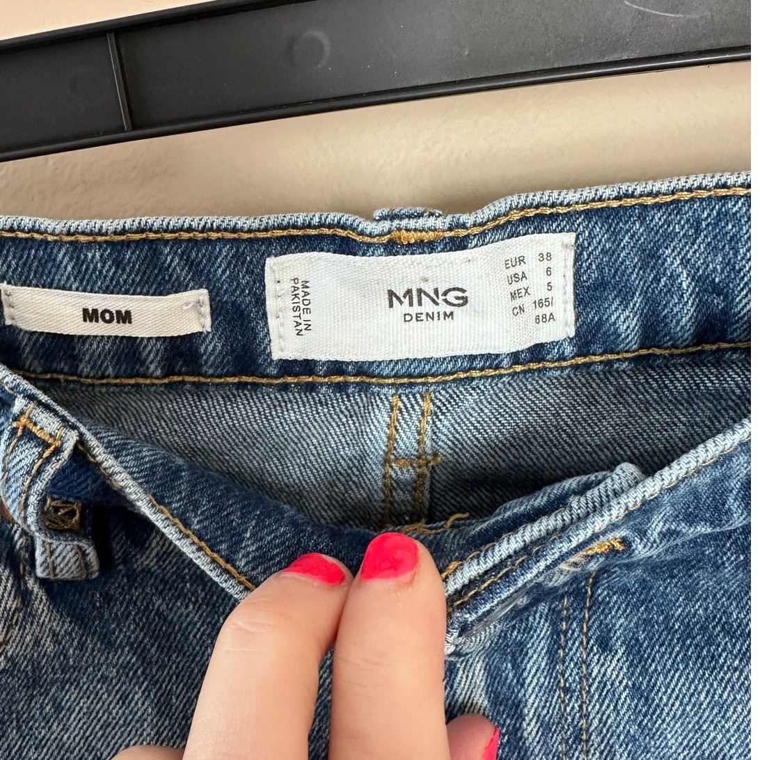 MNG Mango Denim Mom Jeans Womens  thumbnail 4