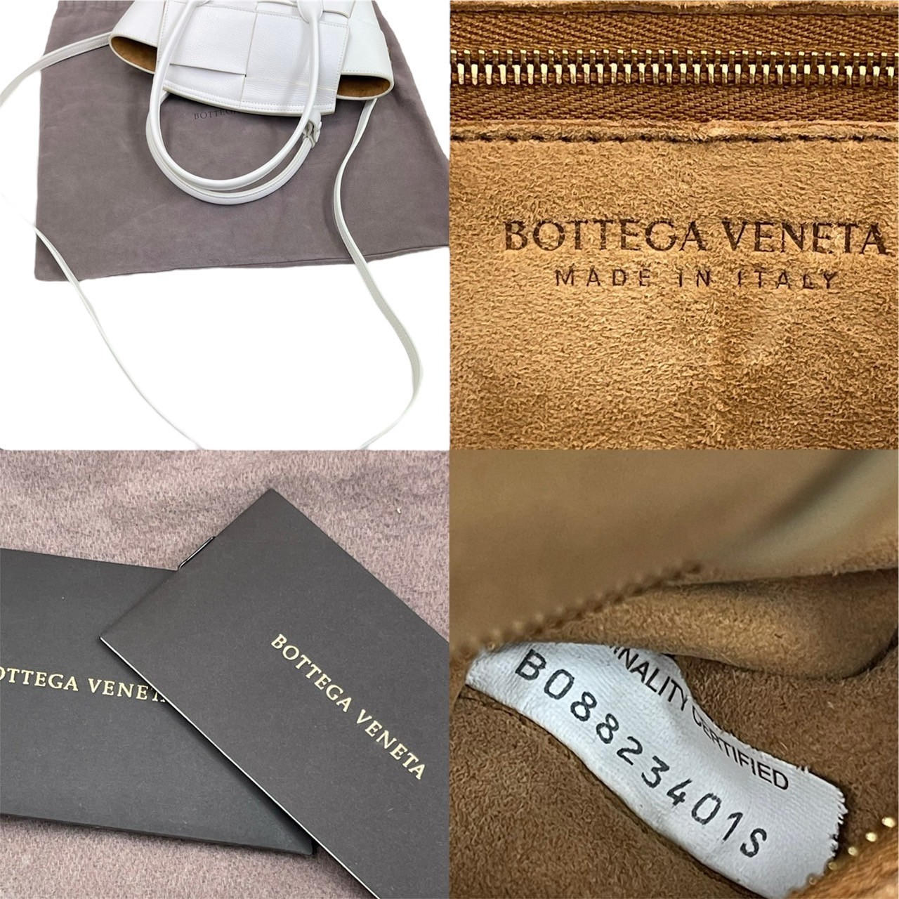 Bottega Veneta Mini The Arco White Leather 2Way Handbag Rare Condition thumbnail 6