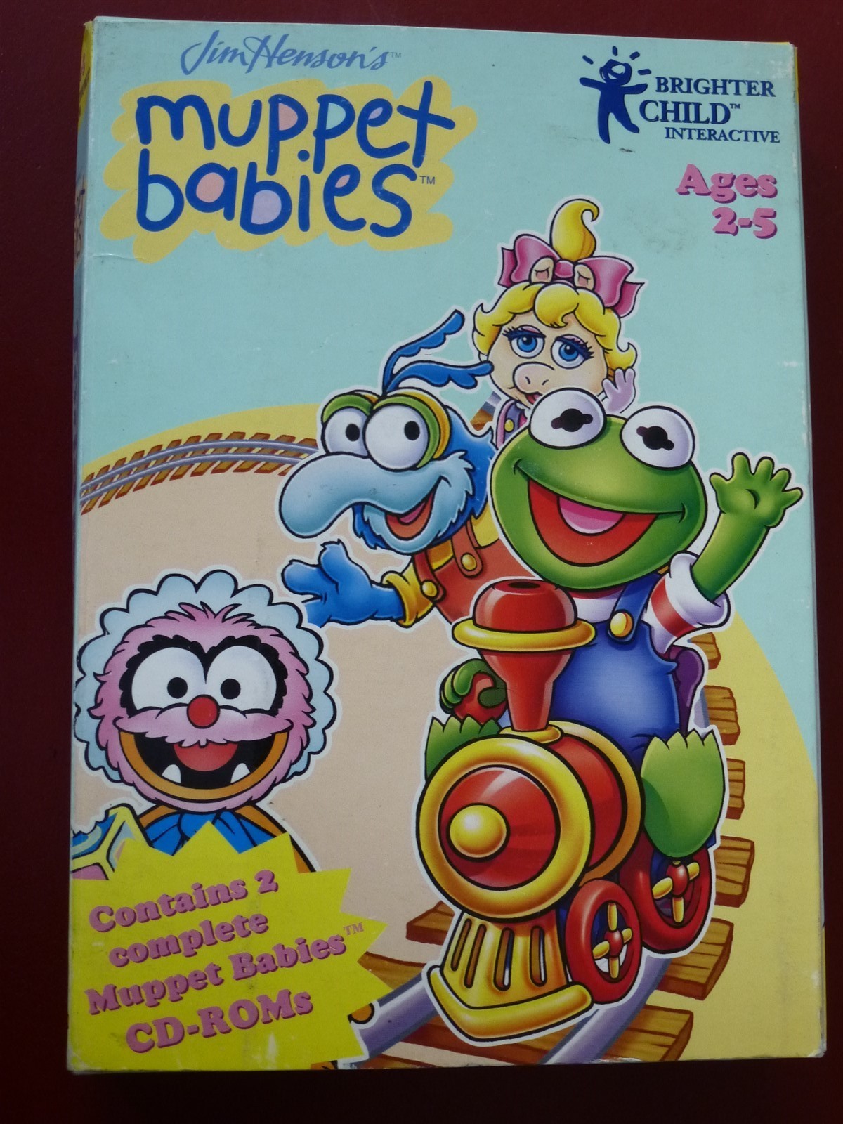 Video Game PC Muppet Babies Toddler Train 2 cd NEW SEALED BOX