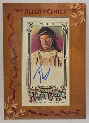 2025 Topps Allen & Ginter Tai Verdes Mini Framed Auto #MA-TV Musician