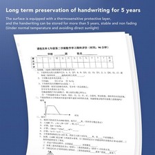 1 Roll 50 Sheets A4 Thermal Printer Paper 210x297mm Anti Fading Inkless Printing