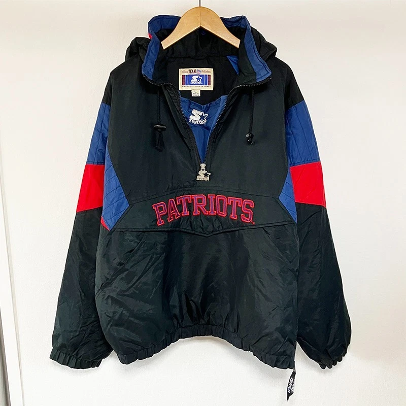 vintage New England Patriots NFL pull à demi-fermeture éclair Patriots