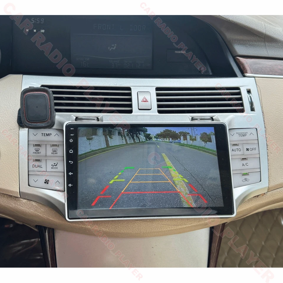 2DIN Carplay Android PLUG&PLAY 立体声收音机 GPS 导航 适用于丰田 Avalon 2005 - 2010 — 第 3/4 张图片