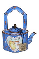 Vintage Tradeplus Aid 'Cat Lovers' Hand-Painted Teapot - Certified Original 1995
