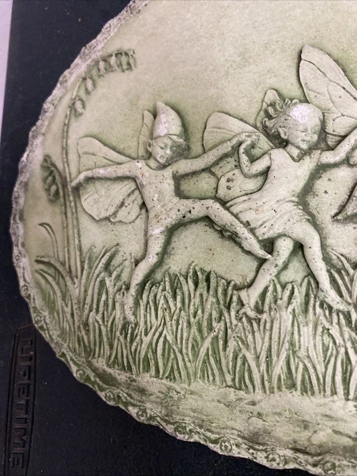 Elf Stone Hanging Plaque | Vintage Elves Nymph Imp Angel Garden Outdoor 23x34cm - Image 3 of 4