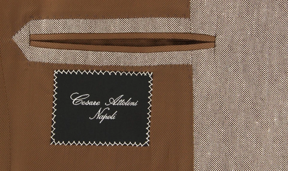 Abrigo deportivo Cesare Attolini marrón claro - 38/48 - (CA307A44127) Foto 4 de 4