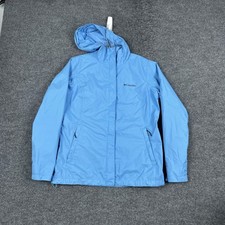 Columbia Jacket Womens Medium Hooded Waterproof Nylon RL2436 Outdoors Hiking