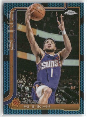 2025-26 Topps Chrome #195 Devin Booker Blue Basketball Refractor #/150 ☘️280