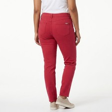 Seven 7 Booty-Shaper Red Skinny Stretch Pants Women Size 12
