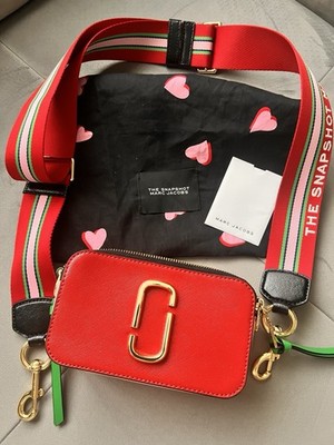   Marc Jacobs The Snapshot Camera Bag - NEU - Rot/Rosa Colour-Block  
