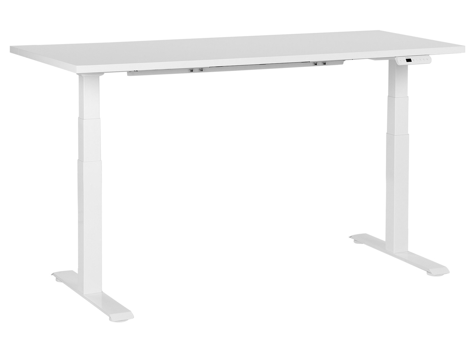 Scrivania elettrica regolabile quadrata bianco 160 x 72 cm DESTINES