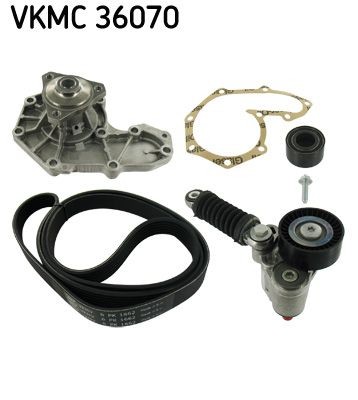 SKF Wasserpumpe + Keilrippenriemensatz Vkmc 36070 FüR Renault-image