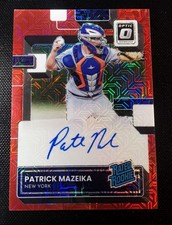 2022 Panini Donruss Optic - Rated Rookie Signatures Patrick Mazeika #RRS-PM Red