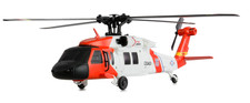 RC UH-60L BLACK HAWK COASTGUARD ELICOTTERO BRUSHLESS 4 CANALI 6G RTF AMEWI 25357