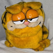 Vintage 1981 Dakin Plush 9" Garfield Sitting Fat Cat Stuffed Toy Animal