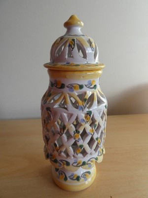 Vintage Piercing Pot Pourri Glas Halter