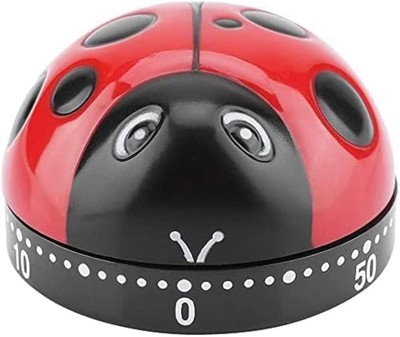 Ladybug Cooking Timer, Mechanical Clockwork 60-Minute Timer, Kitchen Alarm Cl...