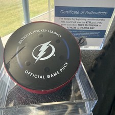 Mike Matheson 300th Career Point Game Goal Puck 3/31/2026 Montreal Canadiens