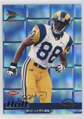 1999 Pacific Prism Holographic Mirror 54/150 Torry Holt #121 Rookie RC 7xr