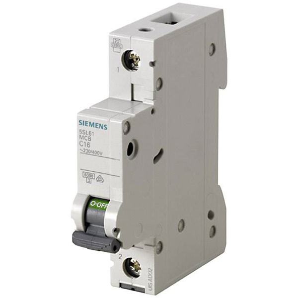 Siemens Circuit Breaker 1-pin 6A 230V/400V overload protection