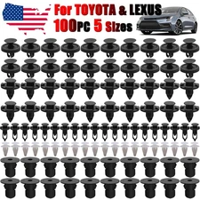 100PCS For Toyota/Lexus Push Rivets Bumper Wheel Arch Moulding Clips52161-02020