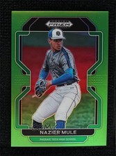 2022 Panini Prizm Draft Picks Lime Green Prizm 52/75 Nazier Mule #PDP113 5sb