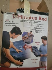 Bed Queen Size Airbed with Electric Pump Used