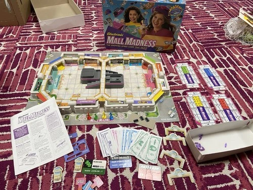 Vintage 1996 Mall Madness Board Game by Milton Bradley WORKING Classic