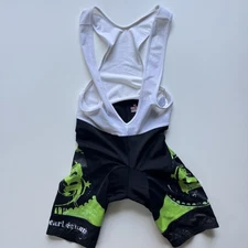 PEARL IZUMI Pro Series Cycling LTD Bib Short Mens Large Black Green Fitted