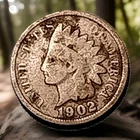 1902 Indian Head Cent Actual Coin Shown - 30