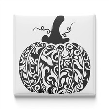 Classic Pumpkin Fridge Magnet 2x2 Made in USA