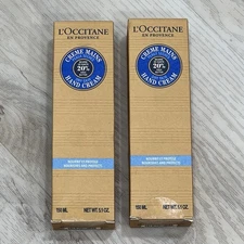 L'OCCITANE Dry Skin Hand Cream with 20% Shea Butter 150ml/5.1oz NIB - lot of 2 
