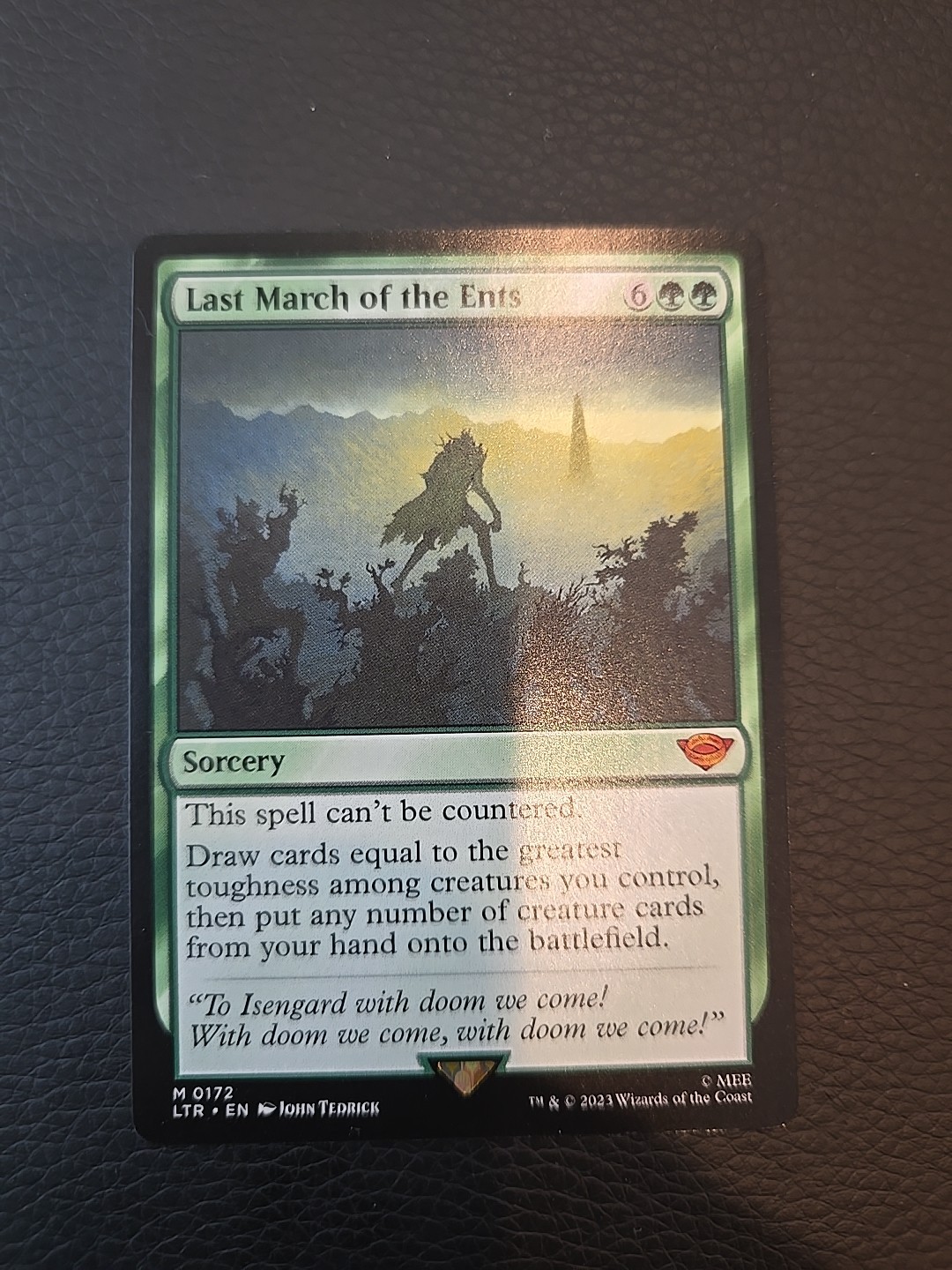 MTG Magic The Gathering Lord Of The Rings - Last March Of The Ents #172 - Mint