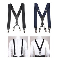 Pants Straps Y Back Heavy Duty with Swivel Hooks Casual Men's Suspenders