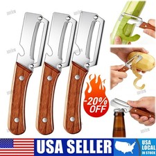 Multi Functional Premium Peeler with Wooden Handle Fruit Vegetable Slicer-NEW