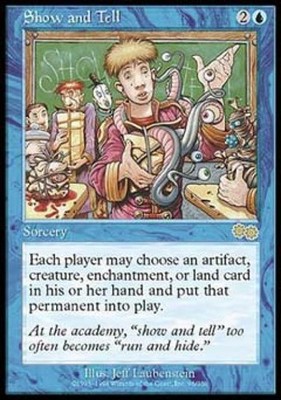 MTG English Show and Tell Medium Play Normal Urza's Saga