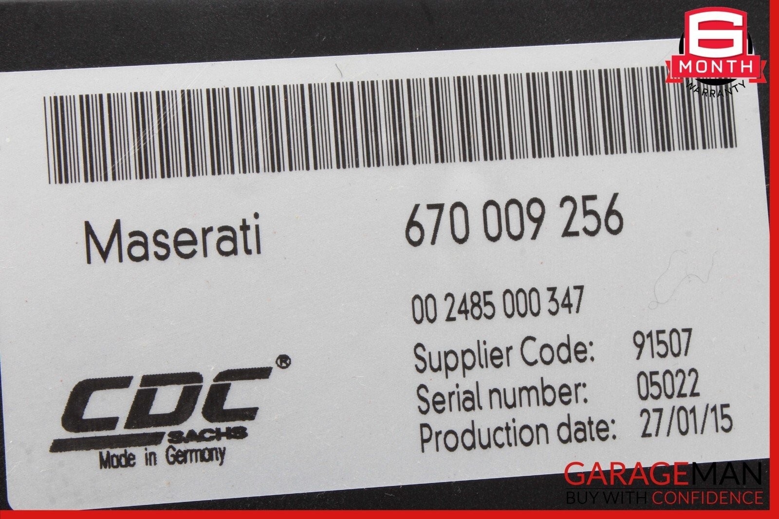 Maserati Quattroporte 2014-2018 Right Air suspension modules Set P/N 670009256