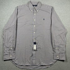Polo Ralph Lauren button down shirt men's extra large blue brown long sleeve
