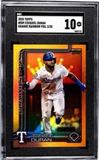 2025 Topps Series 2 Ezequiel Duran Orange Rainbow Foil /25