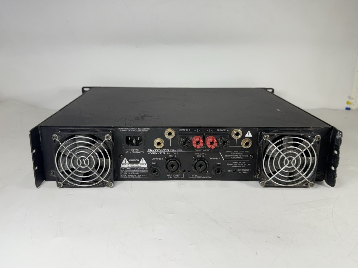 Peavey GPS 1500 Professional Stereo Power Amplifier 2 X 750 Watts