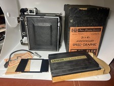 Graflex Anniversary Speed Graphic Wartime Press Camera Original Box Extras