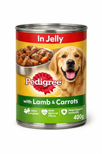 Pedigree In Jelly With Lamb & Carrots - 12 x 400g cat hen Cheap Food 4.16 per kilo