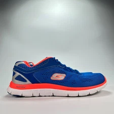 Skechers Flex Appeal Love Your Style Blue Coral Walking Shoes 11728 Women's Sz 9