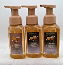 3 pk TOASTED COCONUT CREME Foaming Hand Soap BATH BODY WORKS 8.75 oz ea