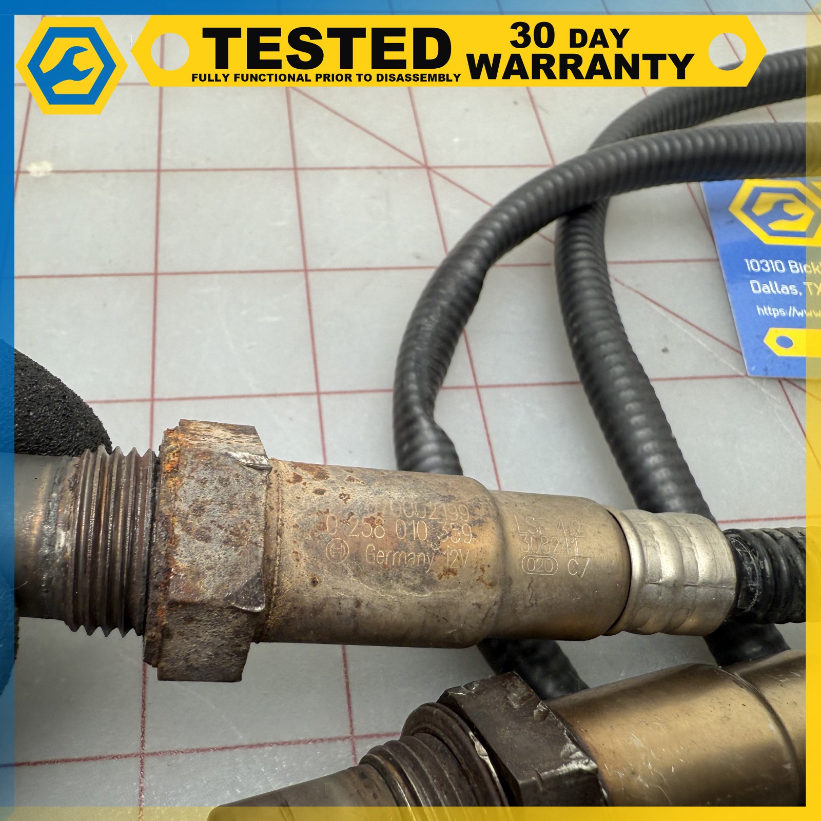 14-17 MASERATI GHIBLI 3.0L FRONT & REAR OXYGEN O2 SENSOR LAMBDA SET OEM