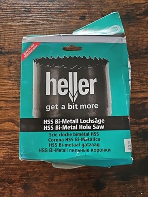 Heller HSS Bi-Metall Lochsäge, schwarz, Größe 114 mm
